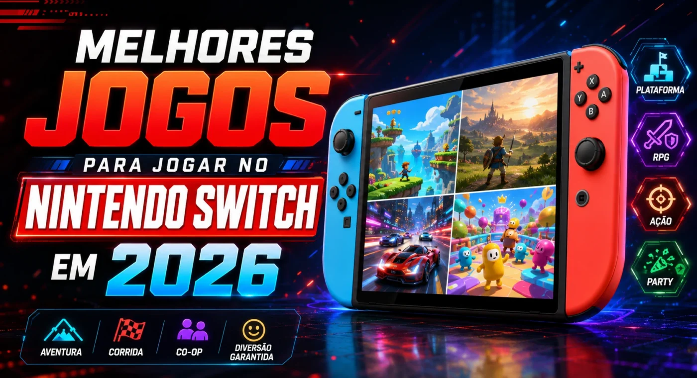 Melhores Jogos para Jogar no Nintendo Switch em 2026